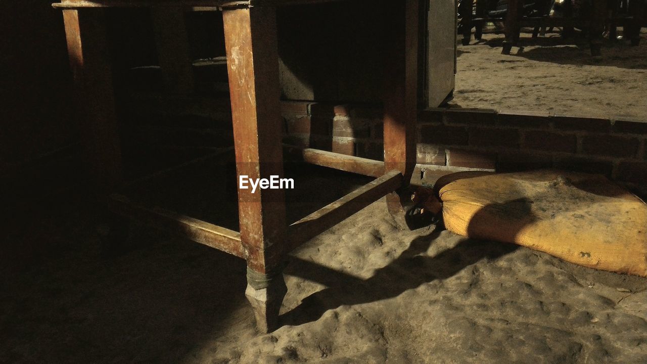 wood - material, shadow, no people, indoors, weapon, day, close-up