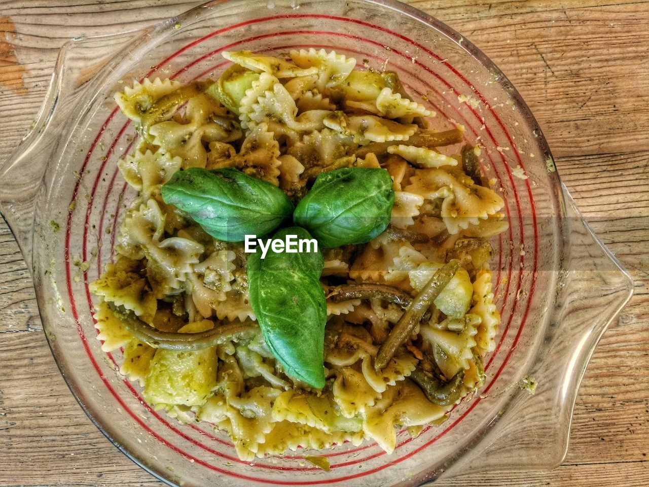 High angle view of meal served in plate