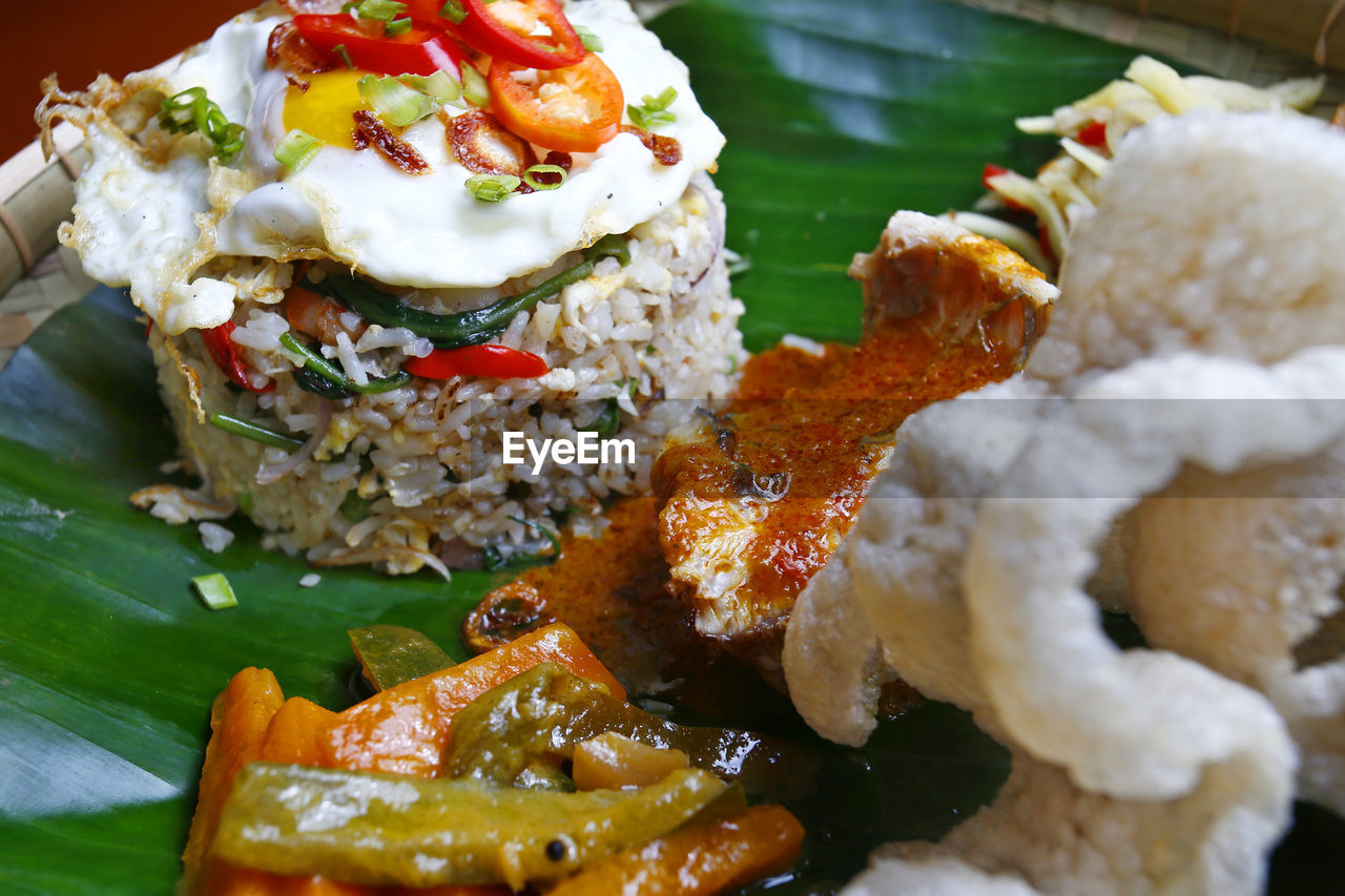 Close-up of fried rice