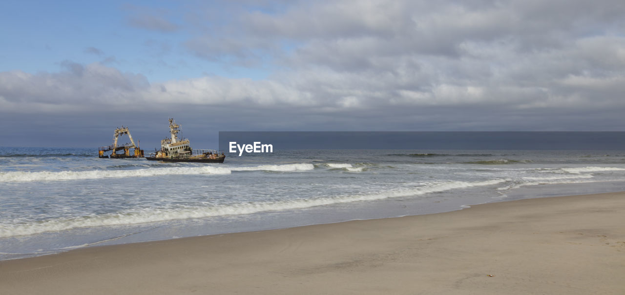 The zeila shipwreck at the skeleton coast of namibia