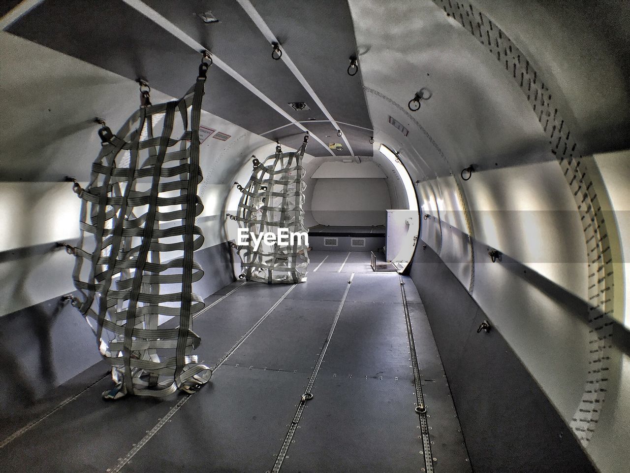 Interior of cargo plane