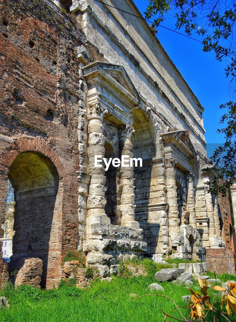 Low angle view of an aquaduct