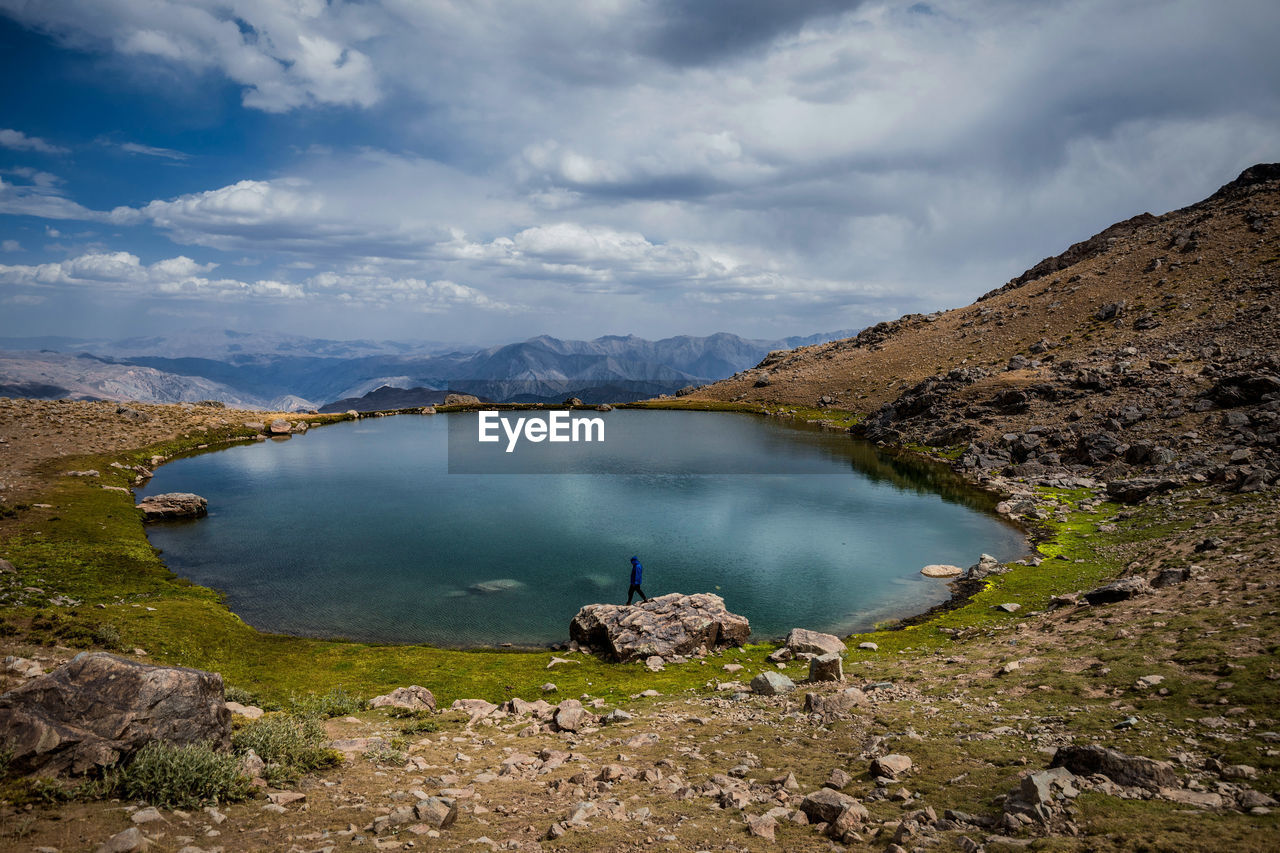 Glacial lake with beautiful view