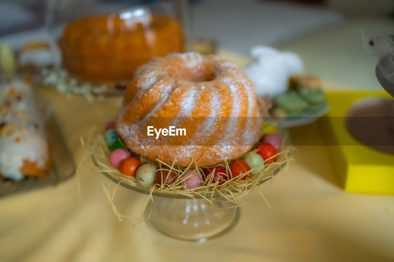 close-up of food on table