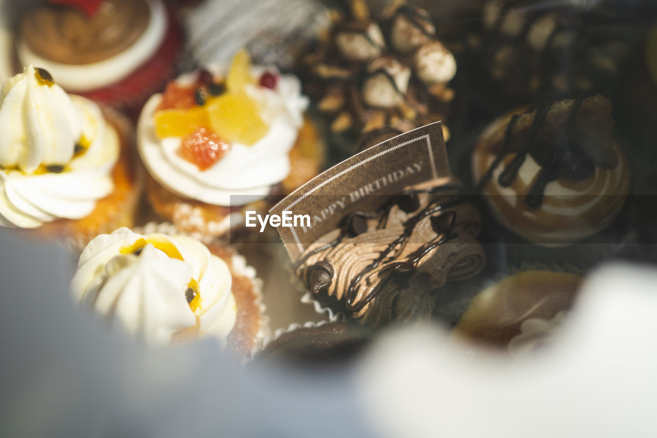 Close-up of cake on table