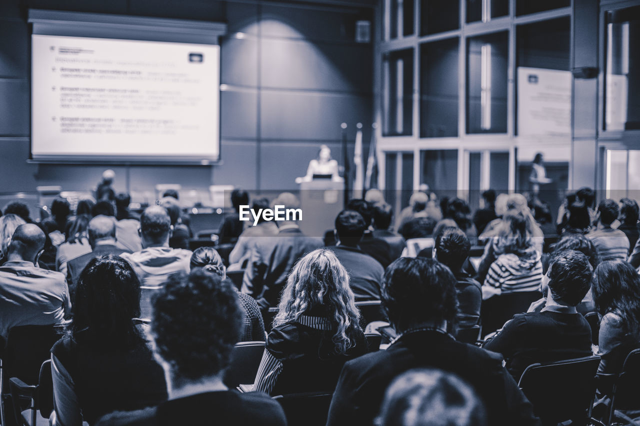 Group of people at seminar