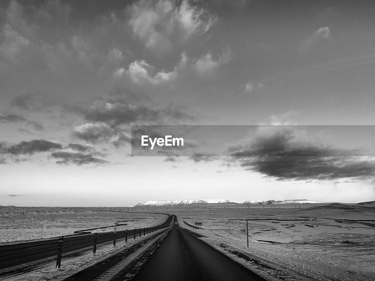 Panoramic view of road against sky