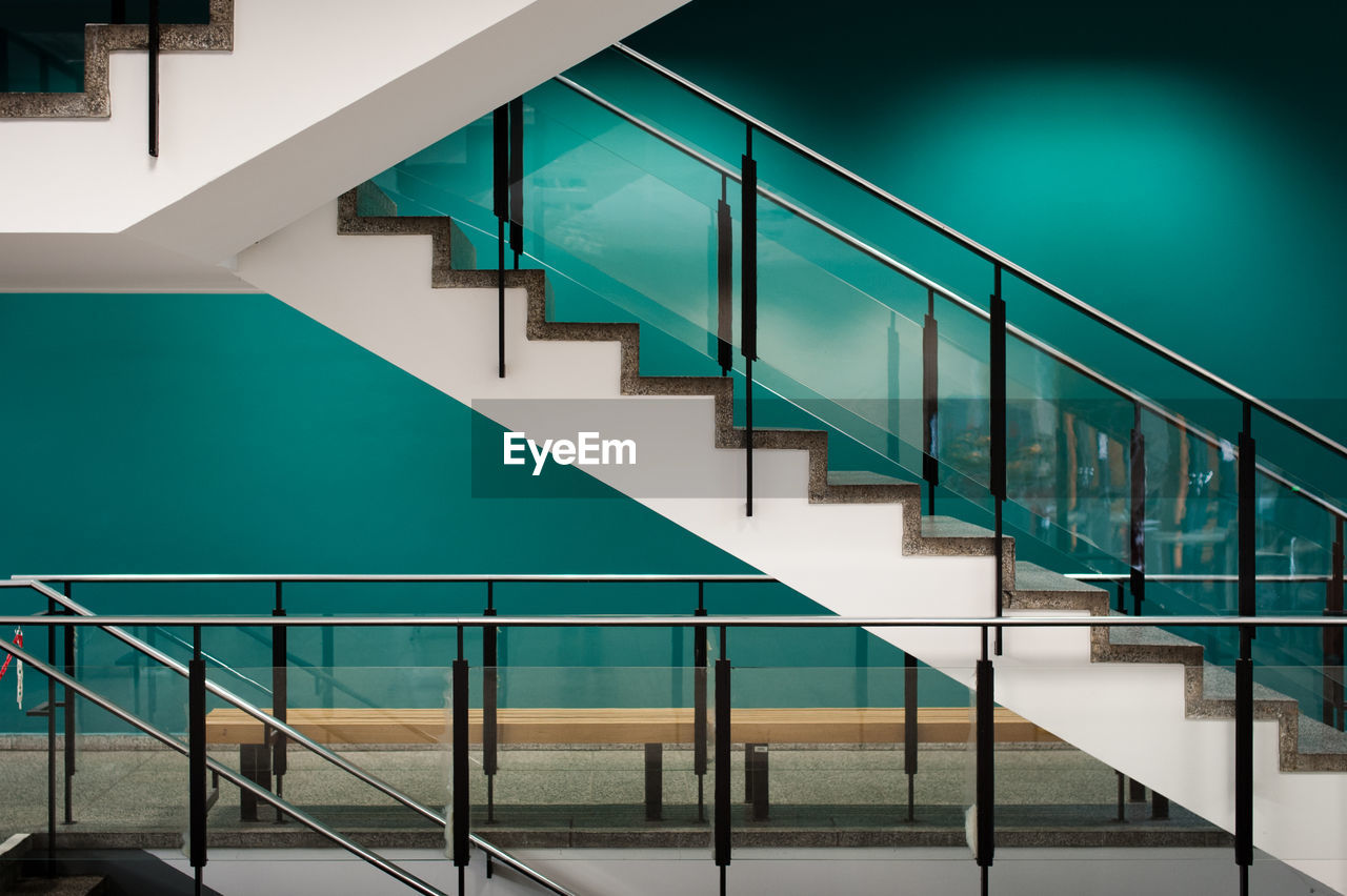 Empty staircase in building