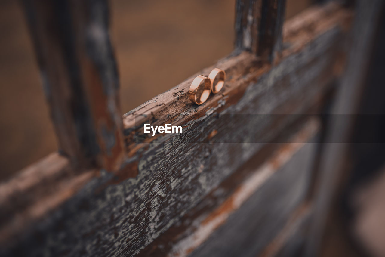 close-up of wooden door