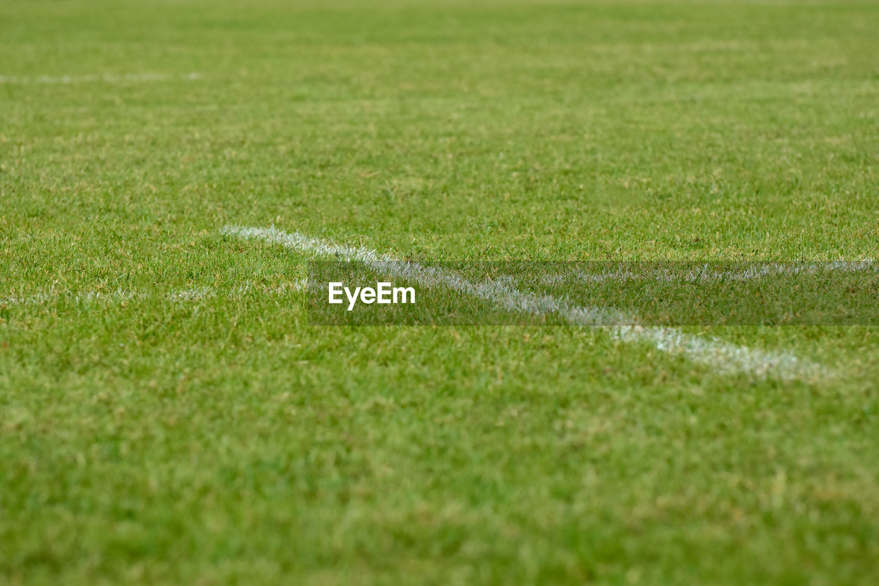 Full frame shot of soccer field