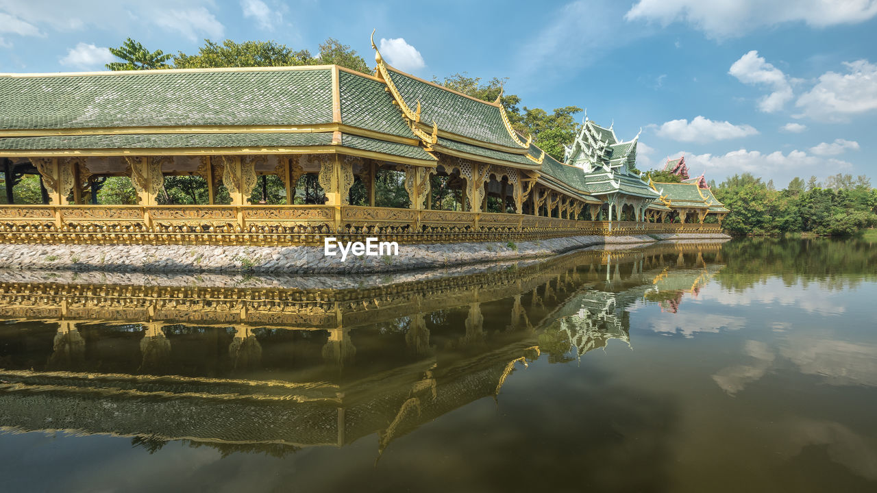 REFLECTION OF BUILDING IN WATER