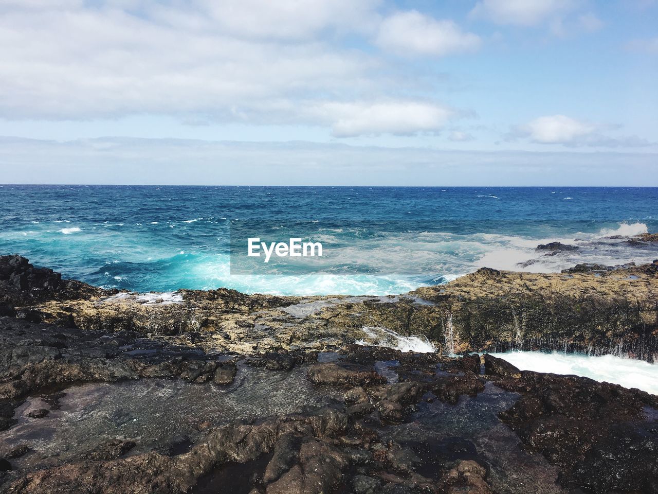 Scenic view of sea against sky