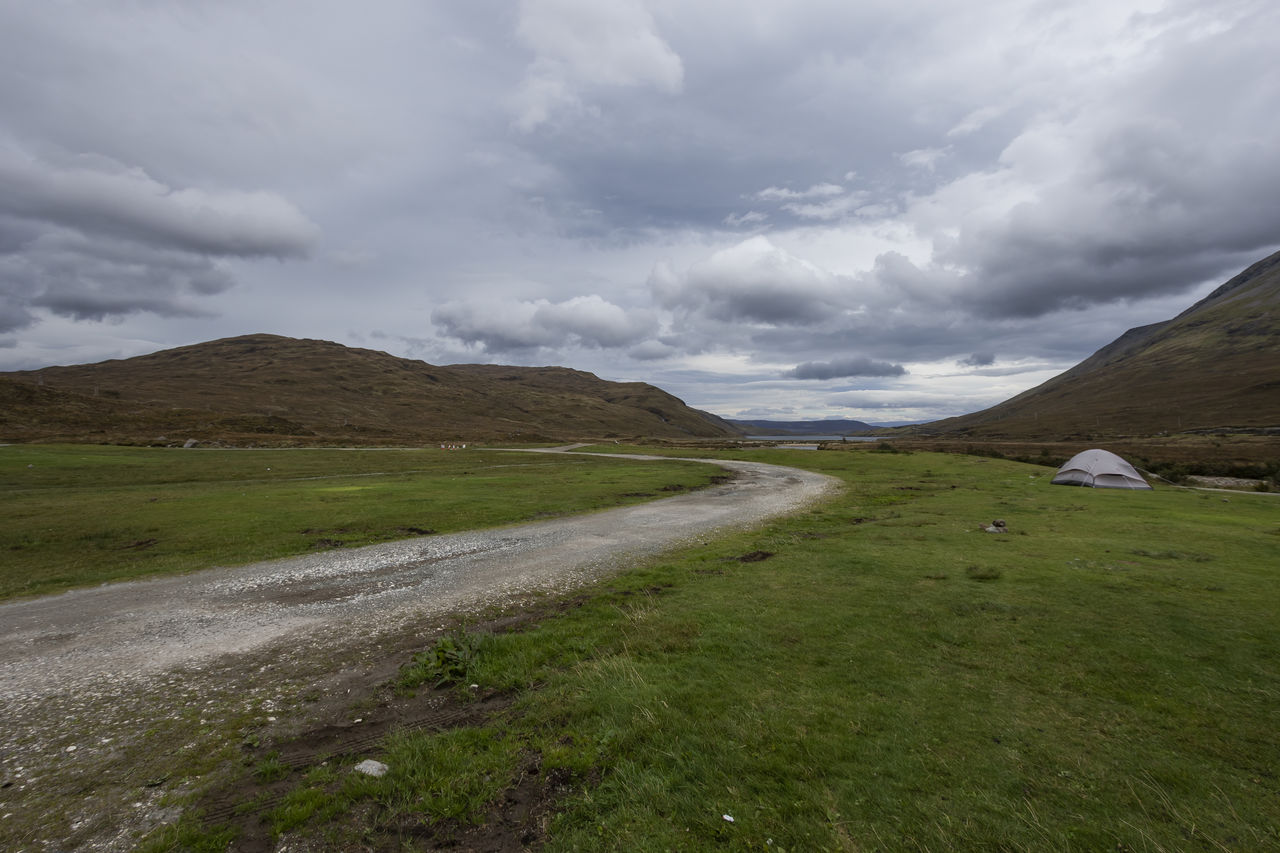 SCENIC VIEW OF ROAD BY LAND AGAINST SKY