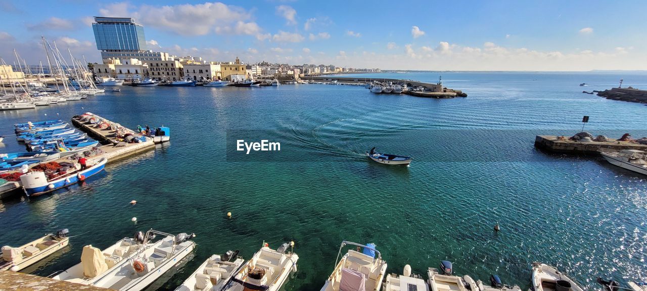 Boats in sea