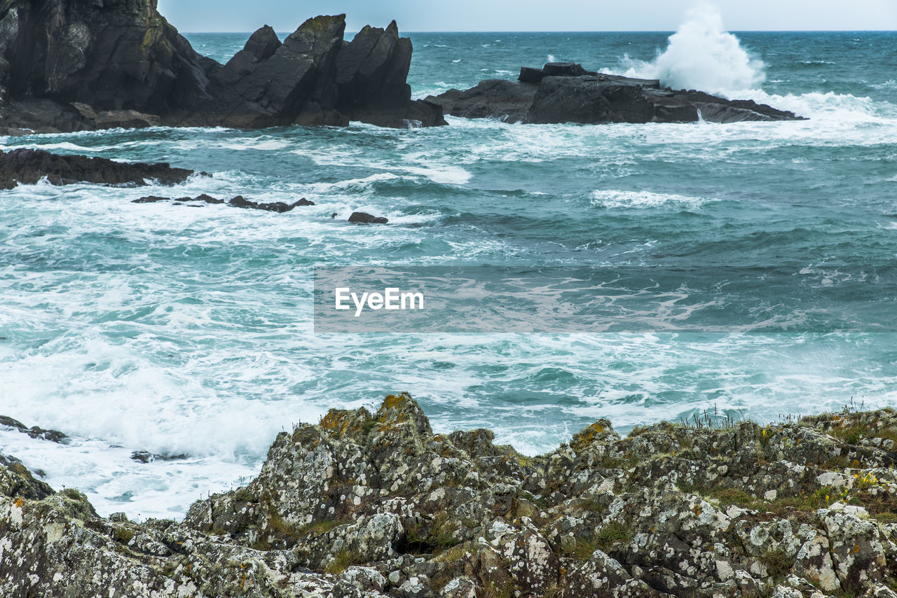 SCENIC VIEW OF SEA WAVES