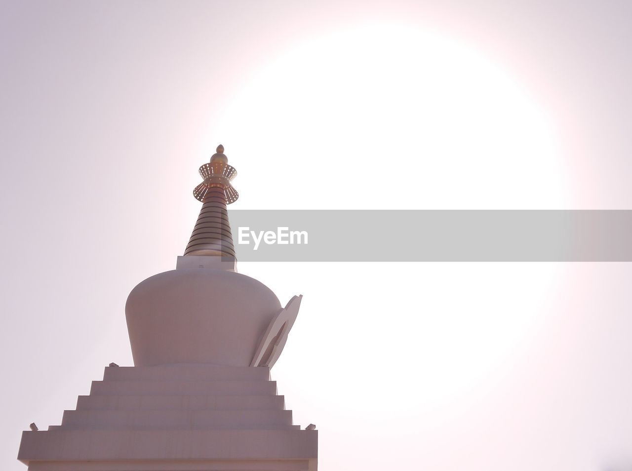 Low angle view of temple against sky