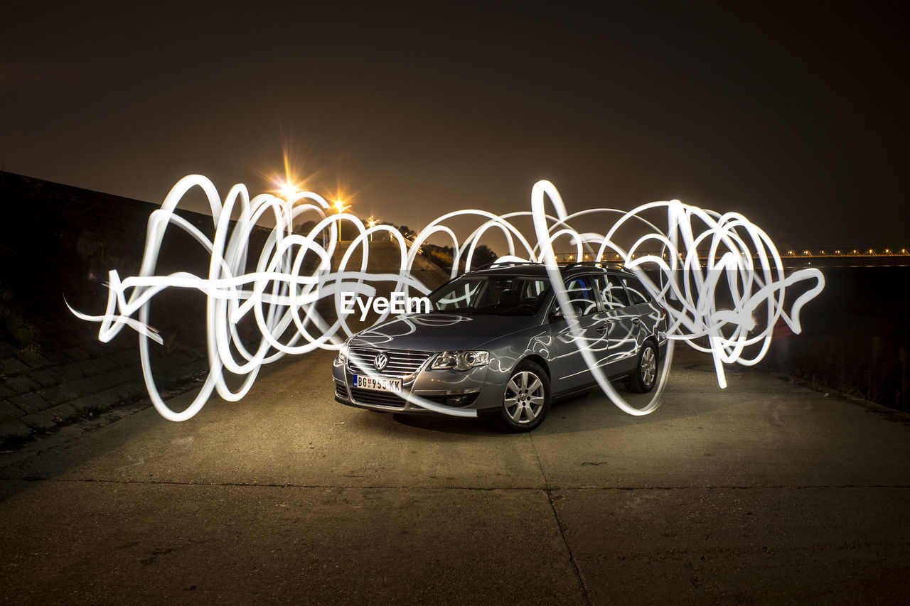 ILLUMINATED ELECTRIC LIGHTS ON WALL