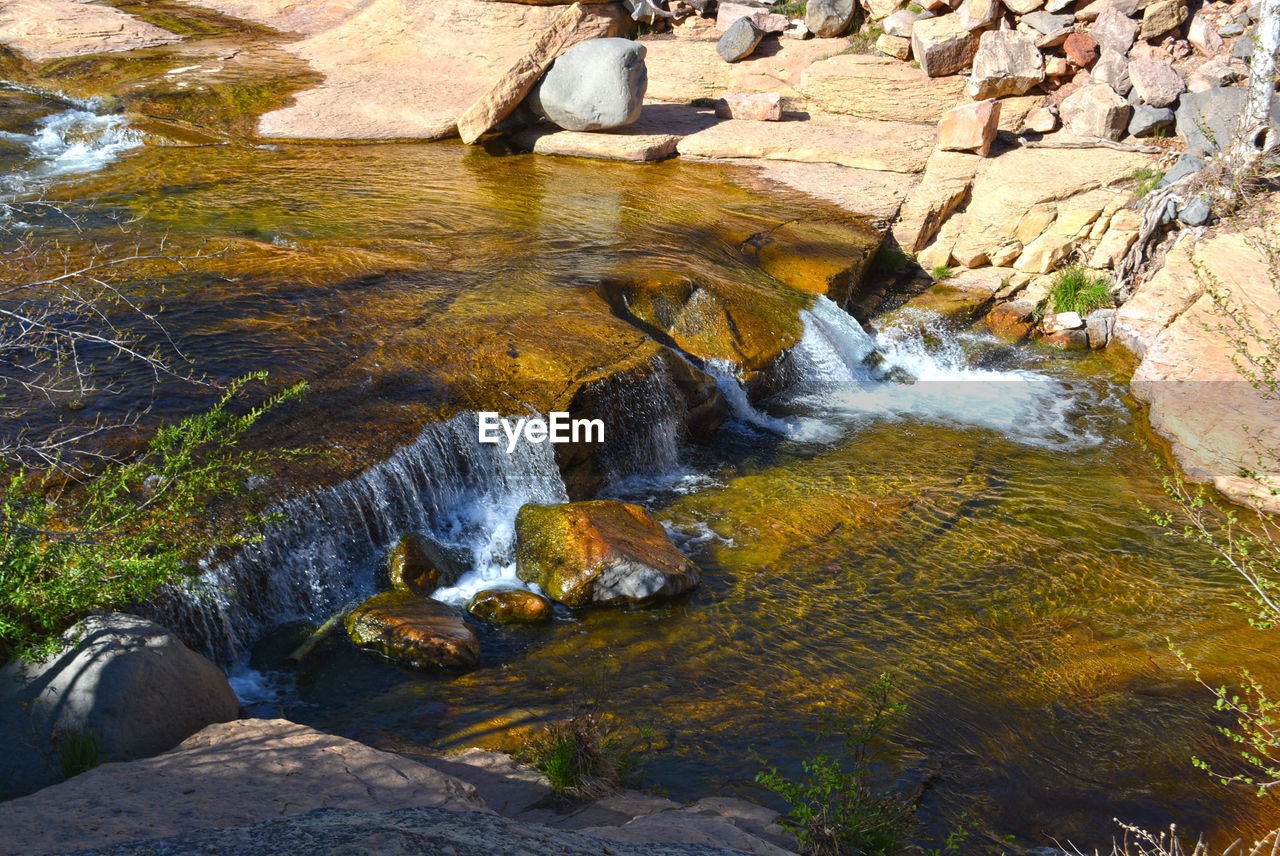 STREAM FLOWING THROUGH ROCKS
