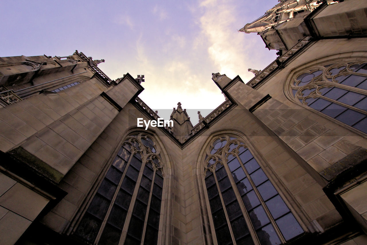 Low angle view of building against sky