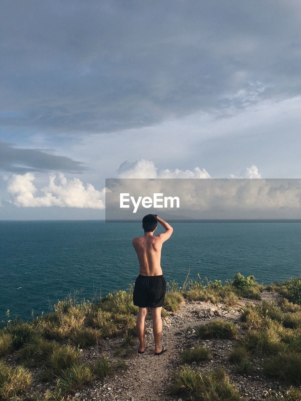 Man standing on beach