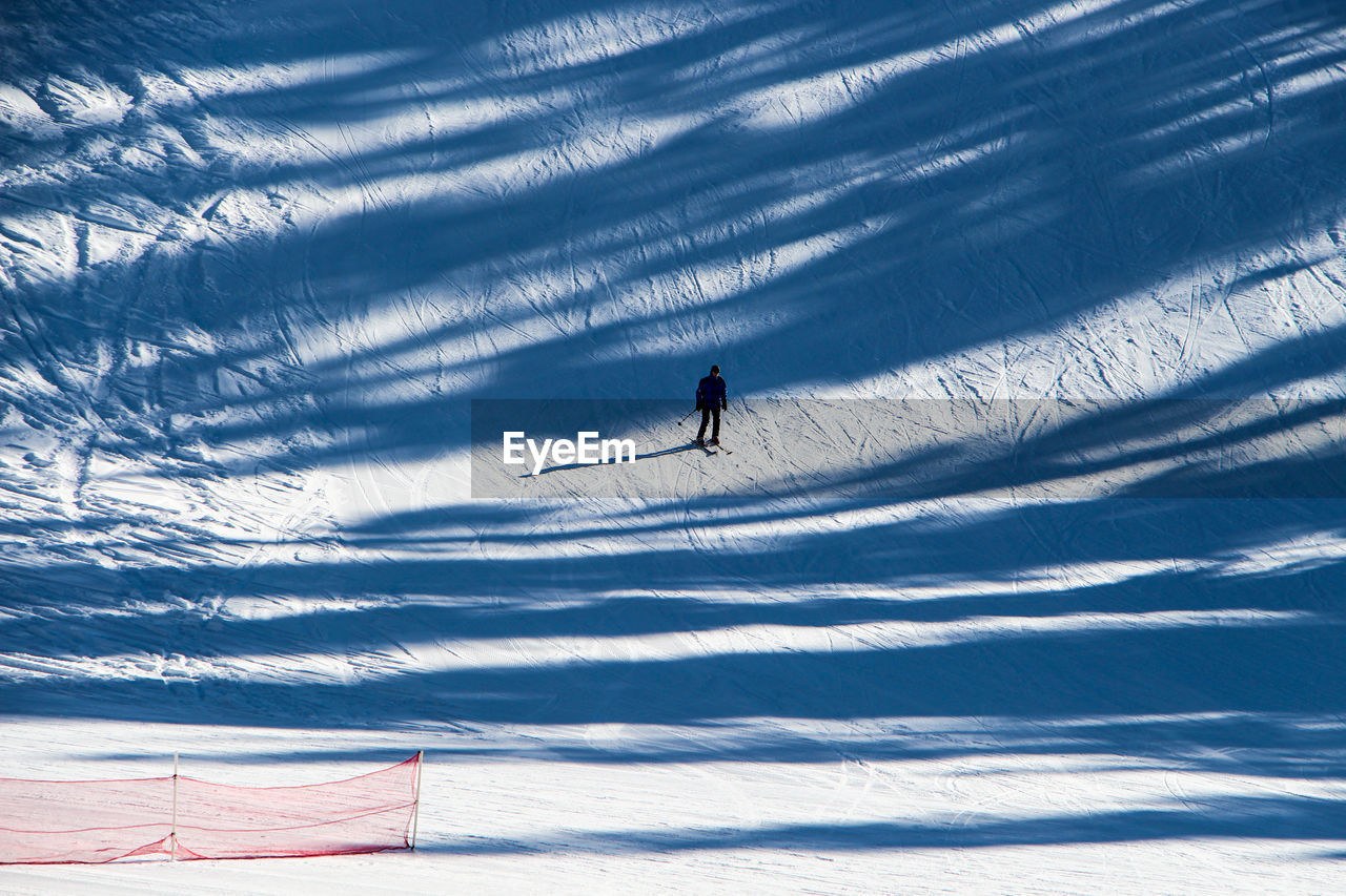 Skiing downhill 