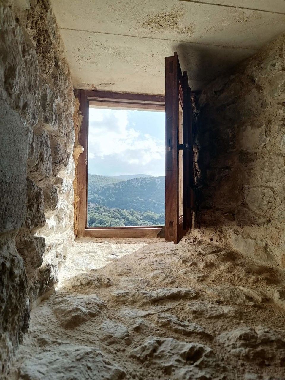 wall, architecture, window, built structure, nature, sky, building, day, house, no people, wood, land, indoors, cloud, sea, rock, water, ancient history, ruins, beach, abandoned, wall - building feature, old, history, entrance, sunlight, door, landscape, scenics - nature, travel