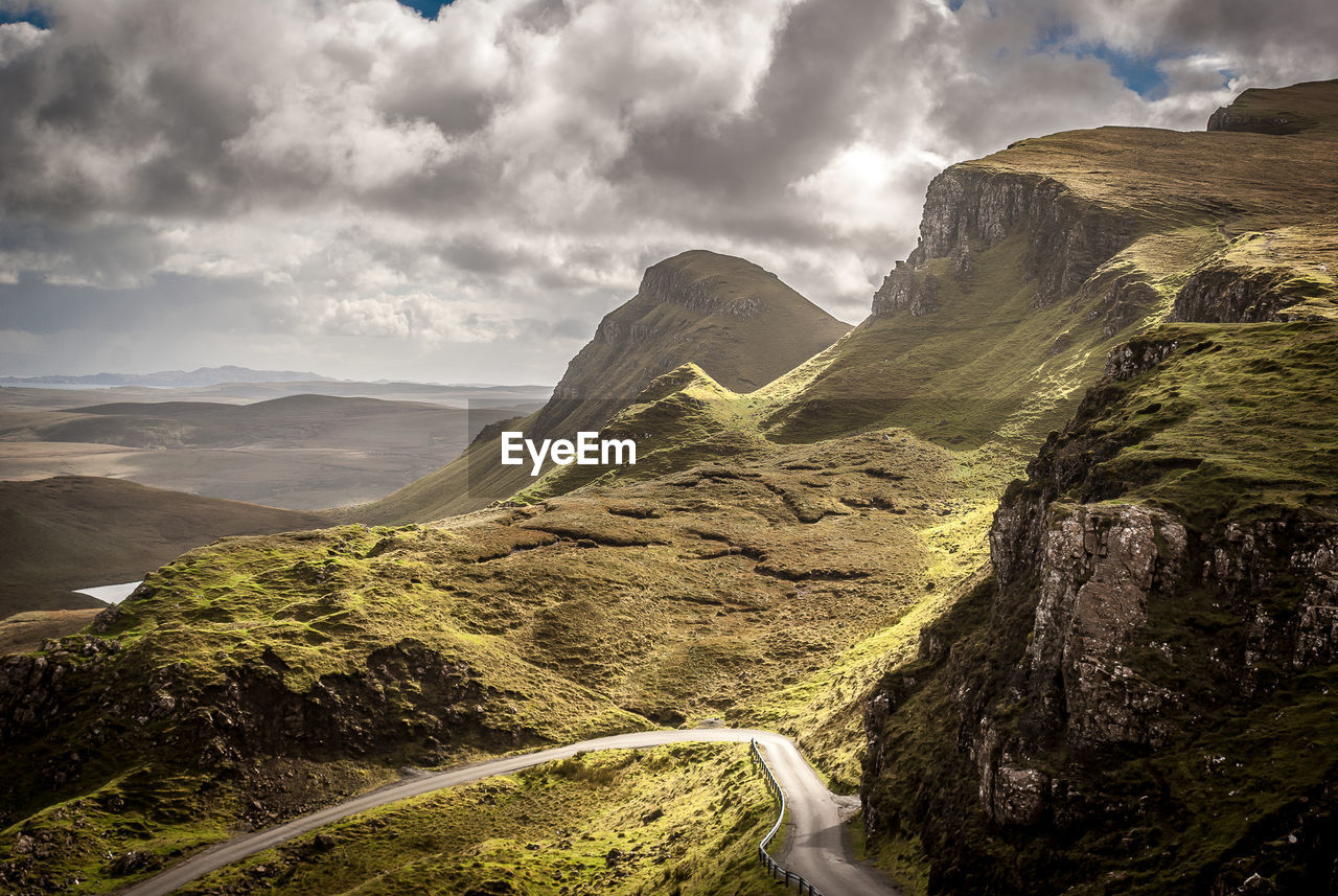 Scenic view of mountain road