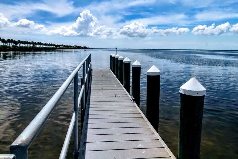 PIER OVER SEA AGAINST SKY