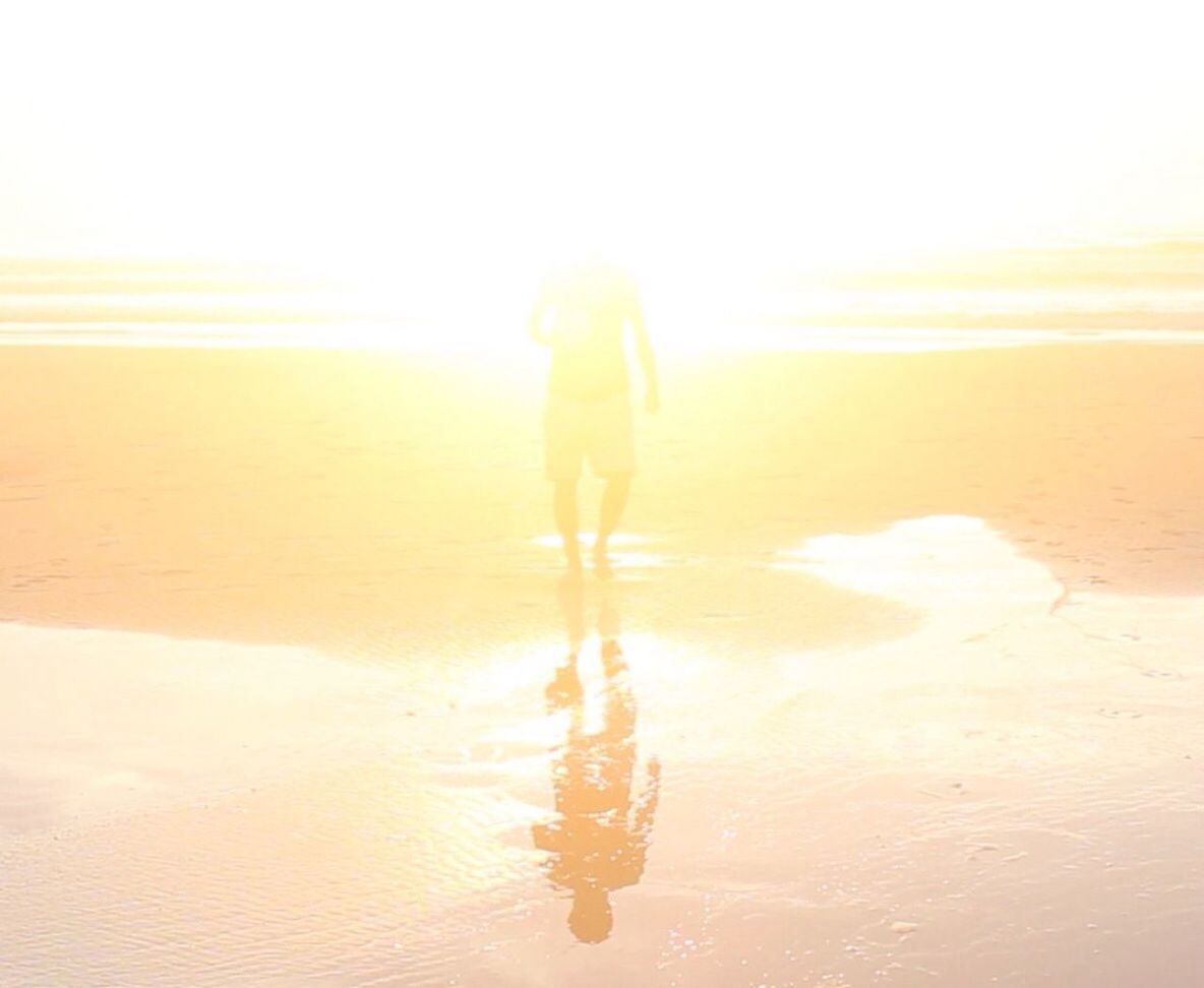 Man on beach