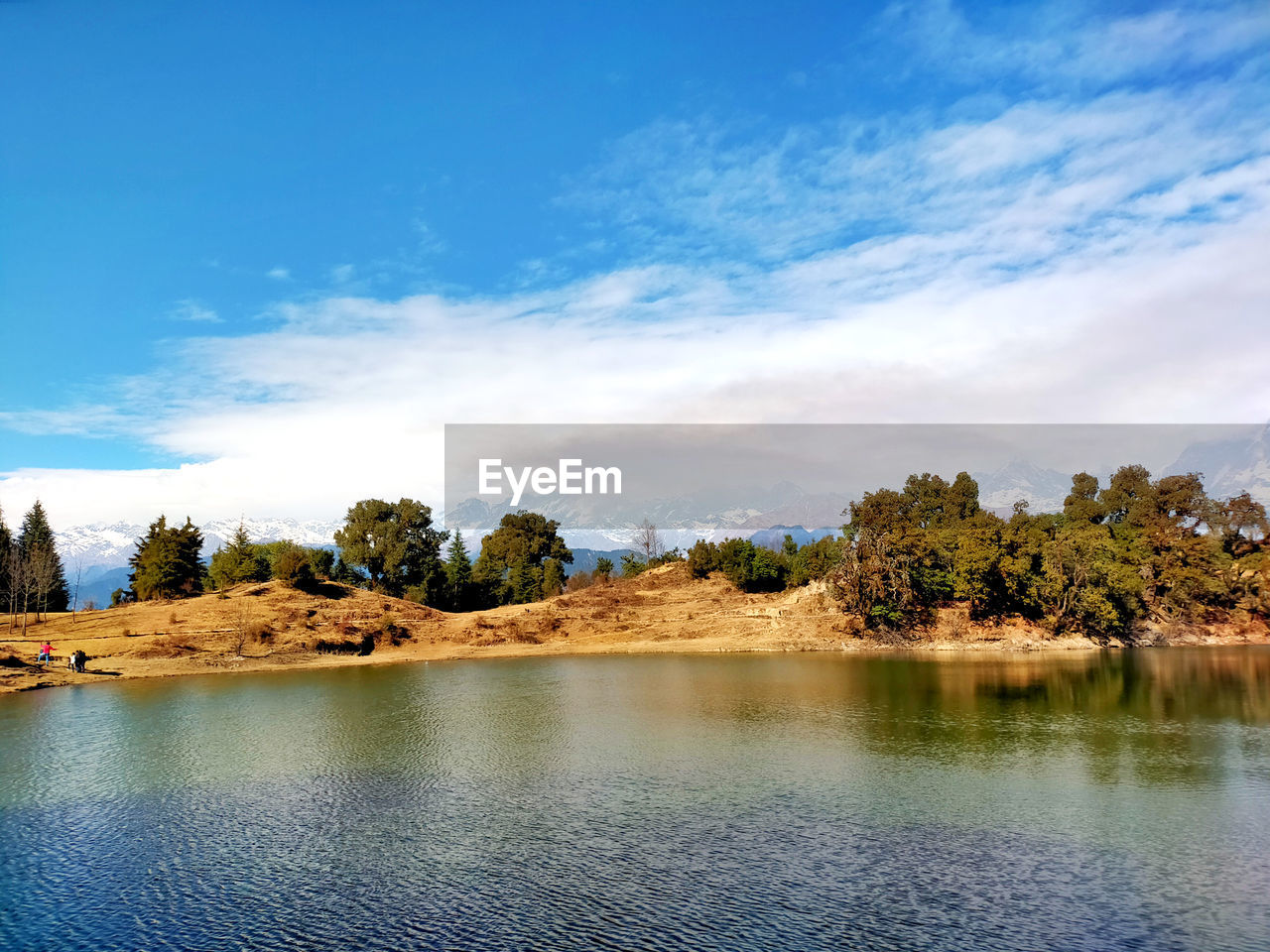 SCENIC VIEW OF LAKE BY TREES AGAINST SKY