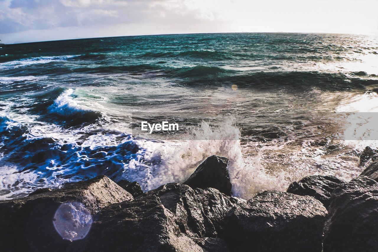 Scenic view of sea against sky