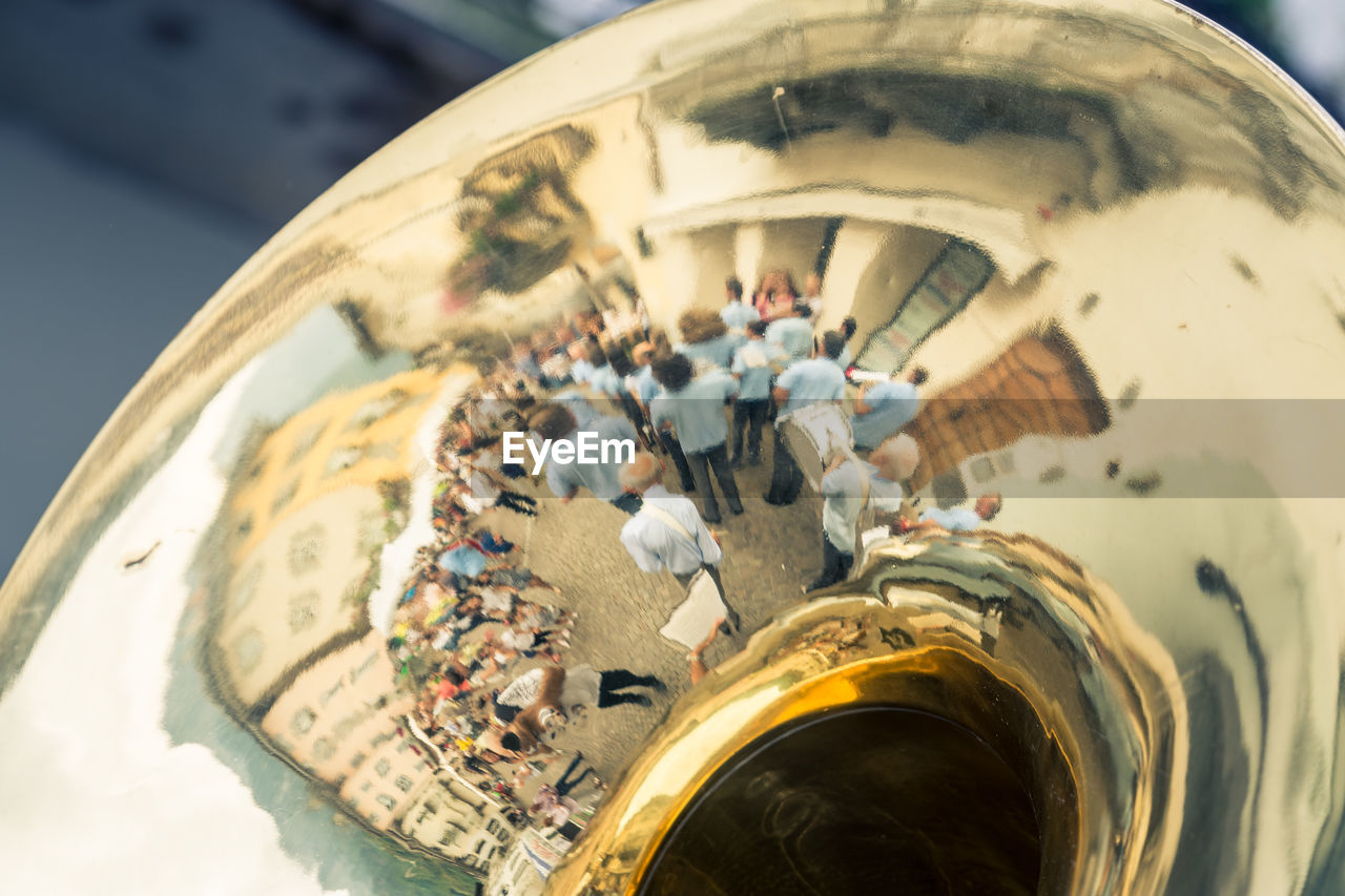 Close up of trombone 