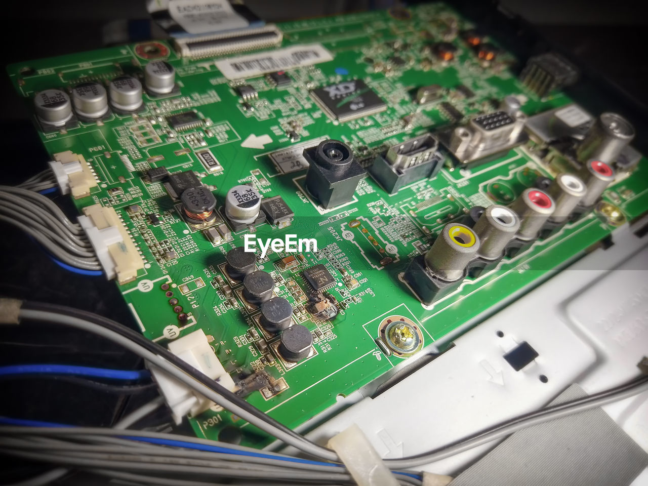 Pcb circult board from lg television electricity short damage caused by current diversion