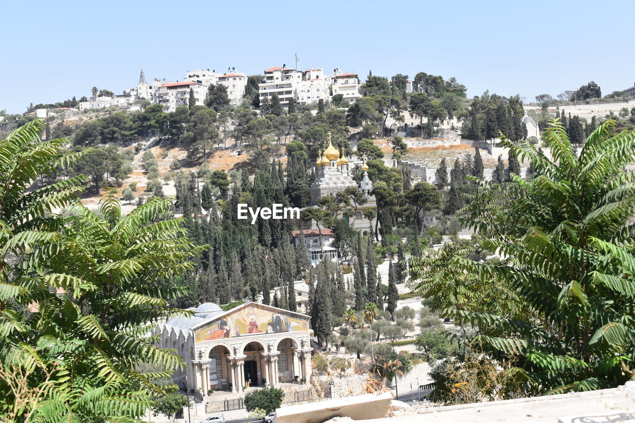 View of town against sky