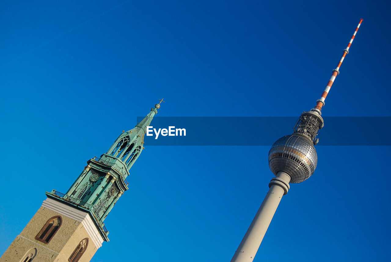 The fernsehturm television tower on alexandraplatz, berlin