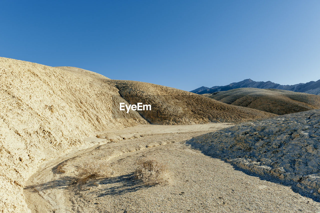 SCENIC VIEW OF DESERT AGAINST CLEAR SKY