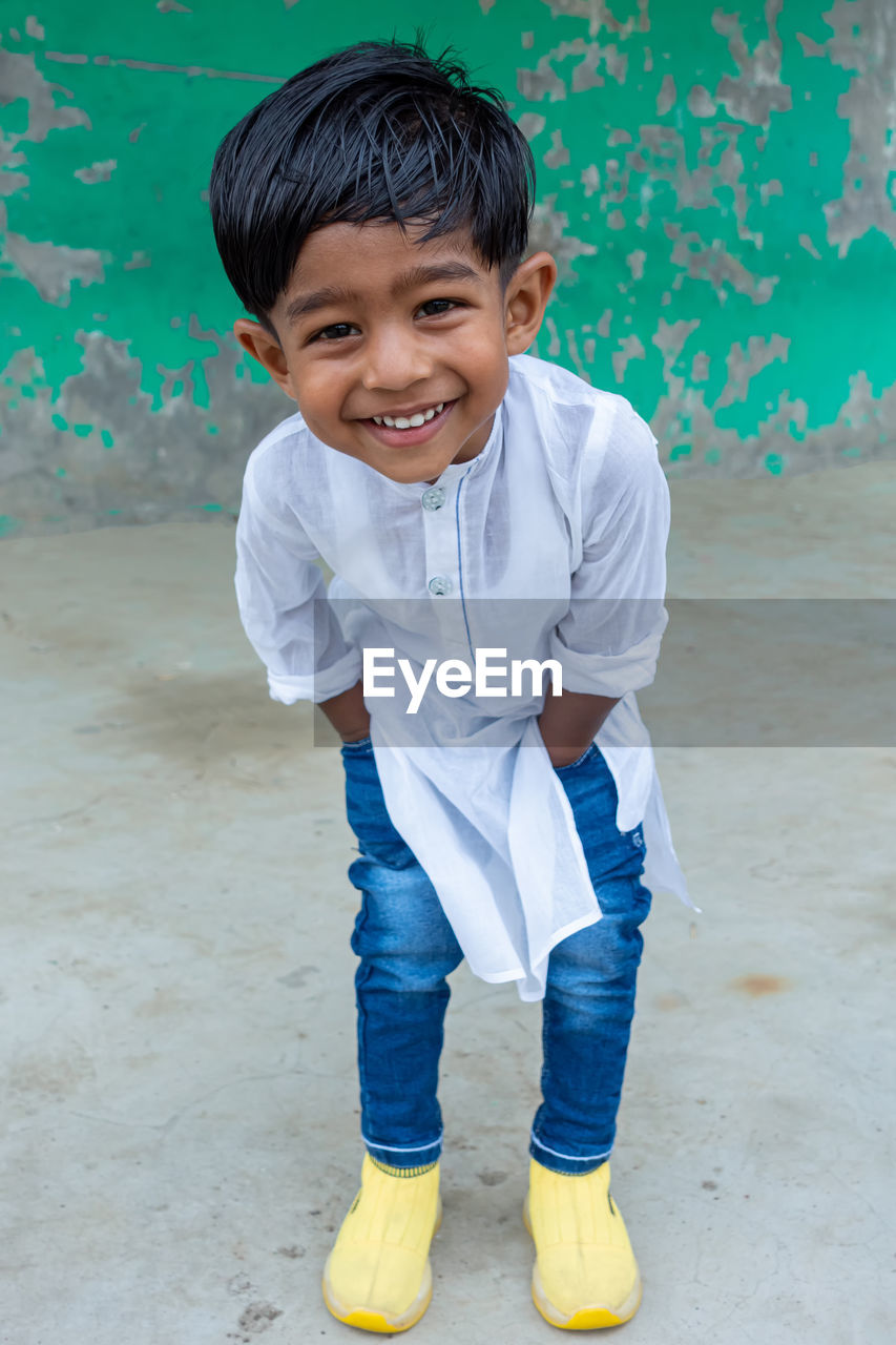 PORTRAIT OF A BOY SMILING