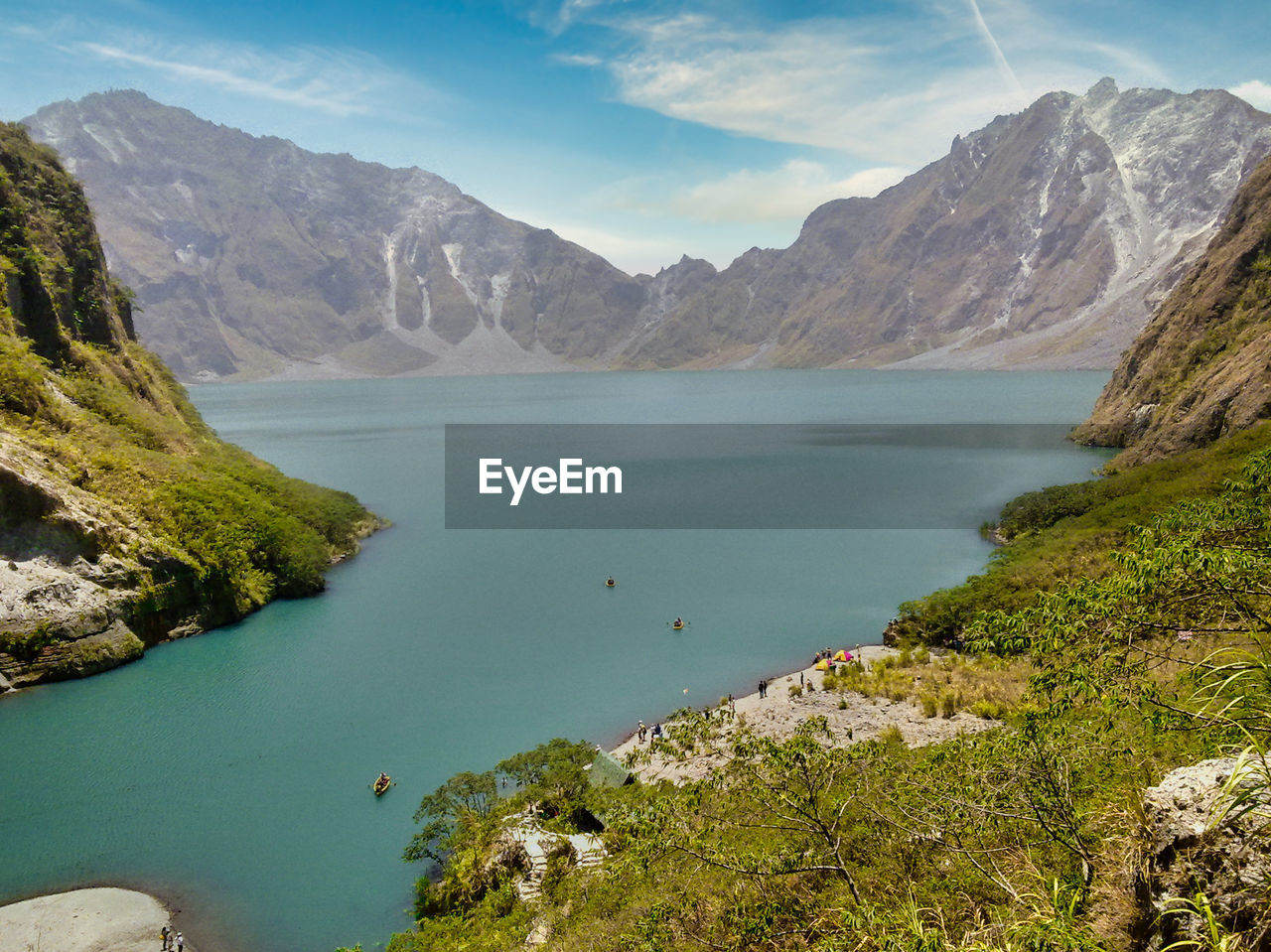 Magnificent mount pinatubo landscape.. foggy and dreamy view