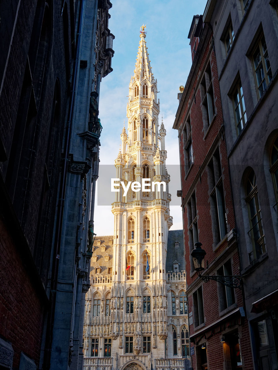 LOW ANGLE VIEW OF CATHEDRAL AGAINST BUILDINGS