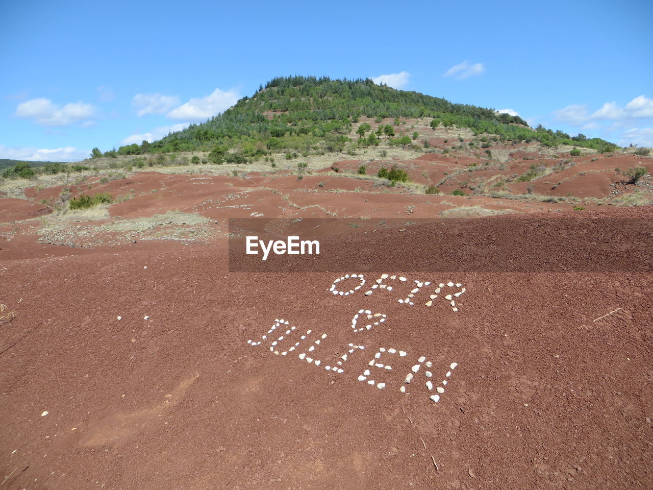 AERIAL VIEW OF TEXT ON LAND