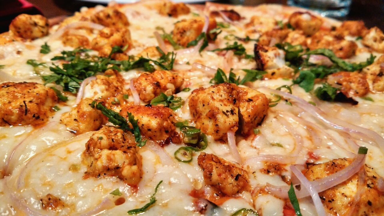 Close-up of pizza