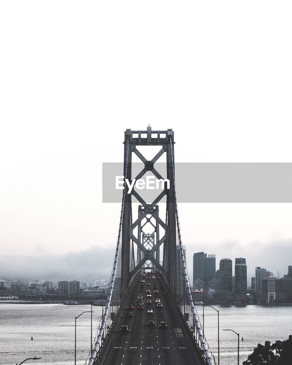 Bridge over river in city