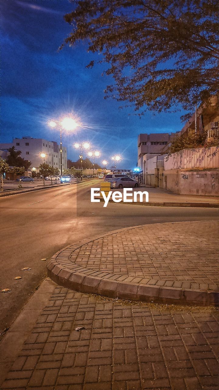 VIEW OF ILLUMINATED CITY STREET