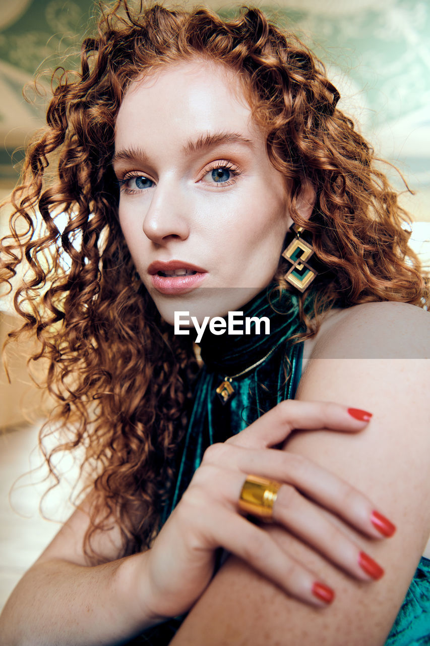 Portrait of beautiful young woman