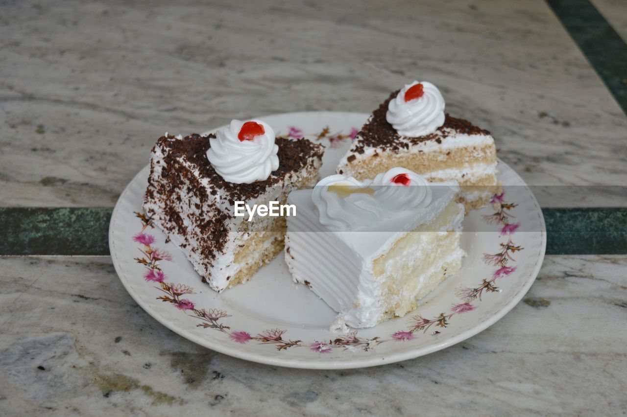 CLOSE-UP OF CAKE ON PLATE