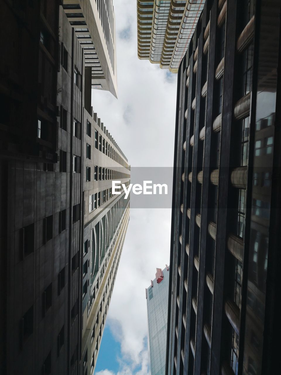 Low angle view of buildings against sky