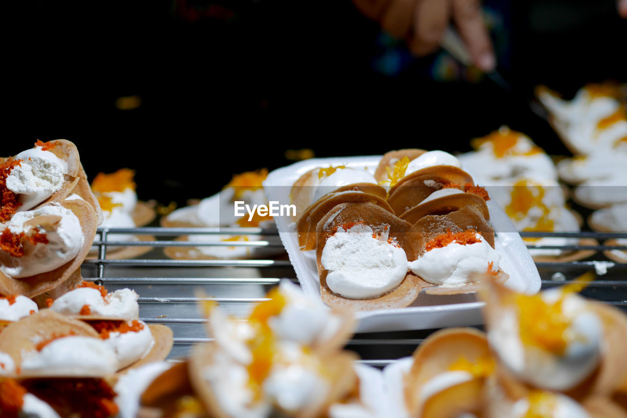 CLOSE-UP OF DESSERT IN STORE