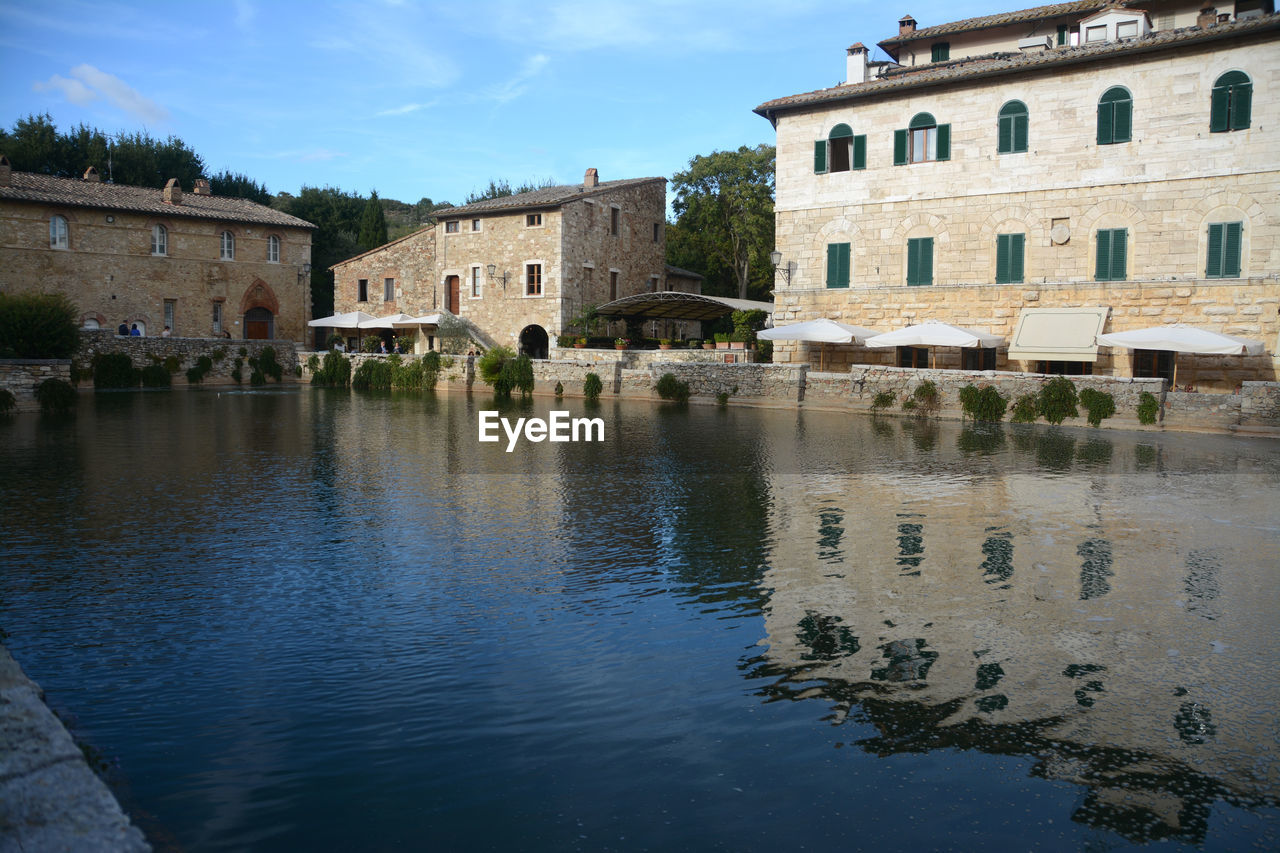 REFLECTION OF BUILDINGS IN WATER