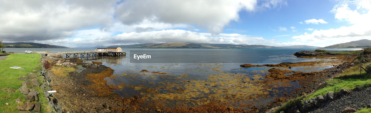 Panoramic view of sea against sky