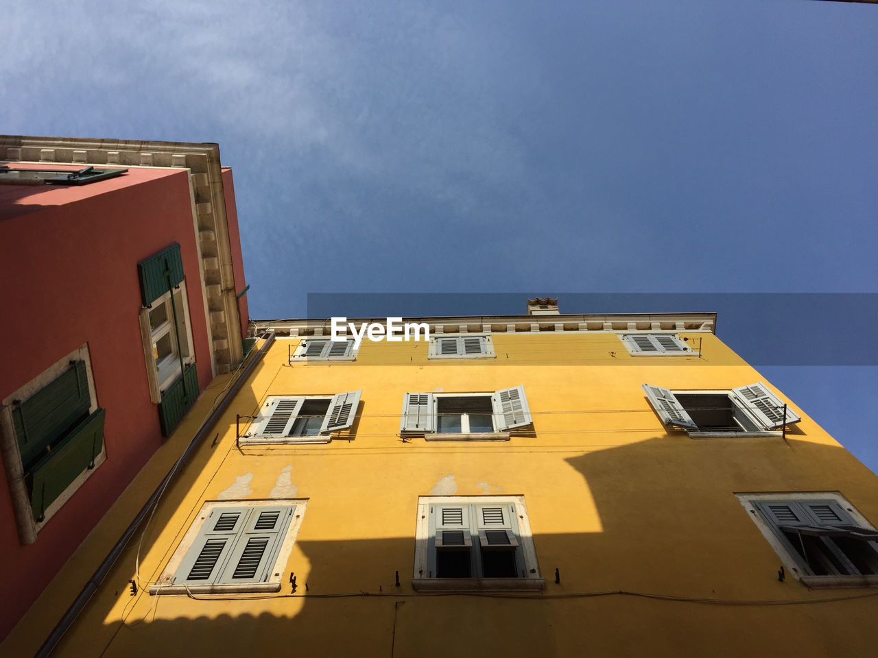 Low angle view of historic building against sky